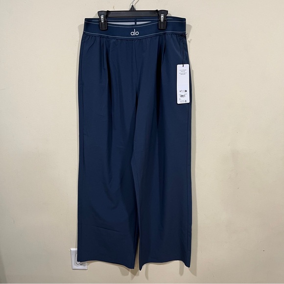 ALO Suit Up Navy Women's Trousers - Picture 3 of 12